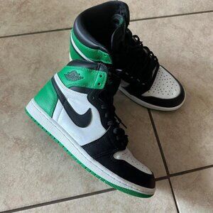 Jordan Men's Green and Black Trainers